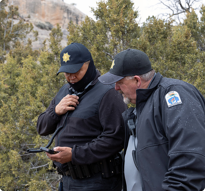 Navajo wildlife conservation officers using firstnet devices in-field 